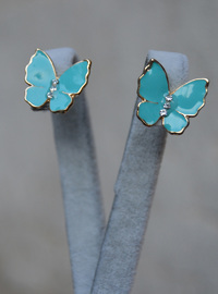 Turquoise Butterfly Earrings