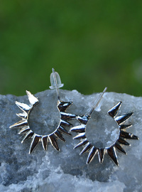 Silber Ohrringe Winter Kollektion Silber
