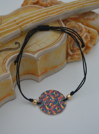 Adjustable Laser Cut Bracelet Black