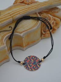 Adjustable Laser Cut Bracelet Black