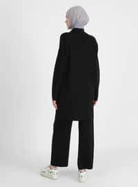 Black - Unlined - Knit Suits