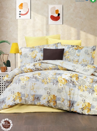Yellow - Duvet Set: 2 Pillowcases & 1 Duvet Cover - CEO HOME