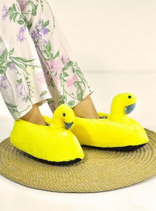 Sandal - Yellow - Home Shoes - Odesa Ayakkabı