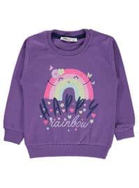 Purple - Girls` Sweatshirt