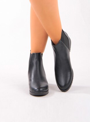 Black - Boot - Lazer Cut - Boots - Art Shoes