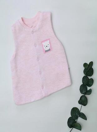 Unlined - Pink - Baby Vest - MİNİPUFF BABY