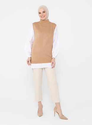 Biscuit - Polo neck - Unlined - Knit Tunics - Refka