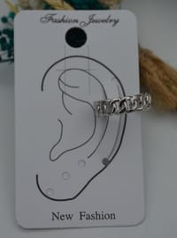 Silver Chain Detail Earring