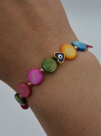 Multi-Color Natural Stone Bracelet