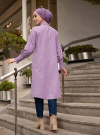 Lilac - Point Collar - Cotton - - Tunic