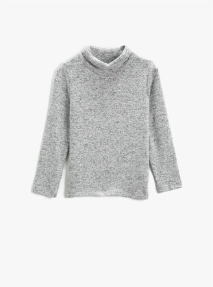 Pale Grey - Girls` T-Shirt - Koton