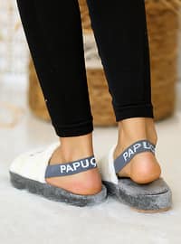 Multi - Sandal - White - Gray - Home Shoes