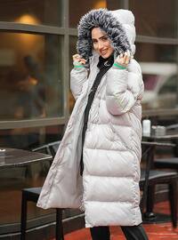Gray - Fully Lined - Puffer Jackets