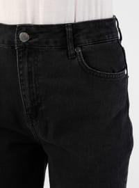 Denim - Cotton - Gray - Denim Trousers