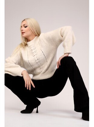 Cream - Knit Sweaters - MJORA