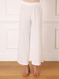 Aerobin Basic Tunic&Pants Co-Ord Off White
