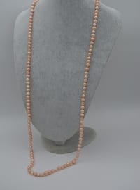 Collier Long Perles Roses - Rose