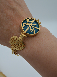 Vergoldetes Armband mit islamischem Motiv Gold