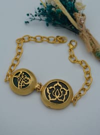 Bracelet Plaqué Or à Motifs Doré