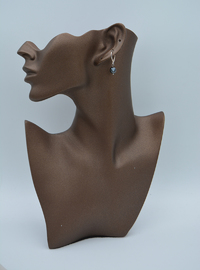 Faceted Hämatit Ohrringe Silber