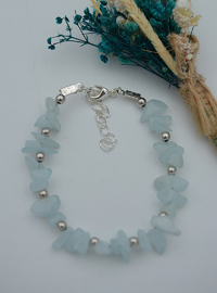Aquamarin Stein Armband Blau