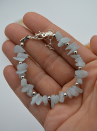 Aquamarin Stein Armband Blau