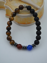 Multi Color Beaded Winter Bracelet