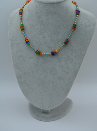 Collier Multicolore Perlé