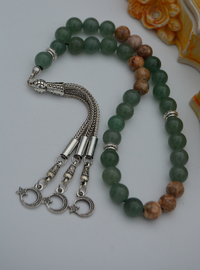 Aventurine & Jasper Prayer Beads - Multi Color