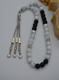 Howlite & Onyx Prayer Beads Multi Color