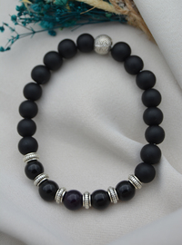 Onyx Stone Bracelet Black