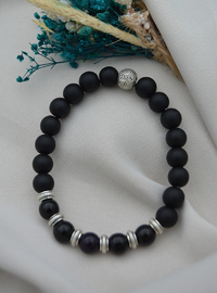 Onyx Stone Bracelet Black