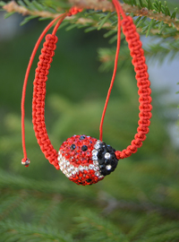 Marienkäfer Armband Rot