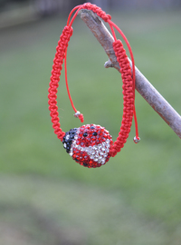 Marienkäfer Armband Rot