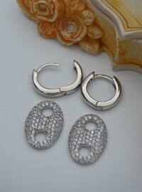 Silver tone - Earring