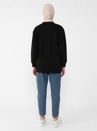 Crew neck - Black - Cotton - Sweat-shirt