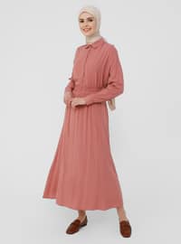 Dusty Rose - Unlined - Viscose - Point Collar - Suit