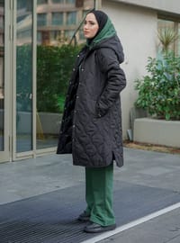 Black - Unlined - Cotton - Puffer Jackets