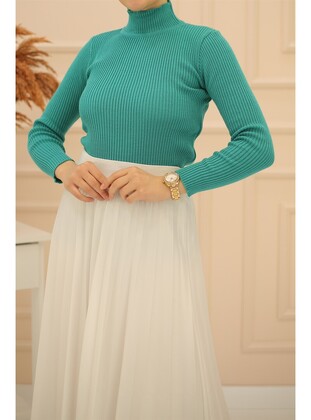 Turquoise - Knit Sweaters - İmaj Butik