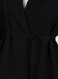 Black - Black - Fully Lined - Shawl Collar - Jacket