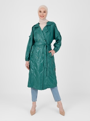 Emerald - Unlined - Trench Coat - Refka