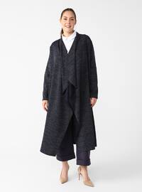 Navy Blue - Unlined - Plus Size Coat