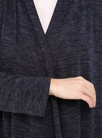 Navy Blue - Unlined - Plus Size Coat