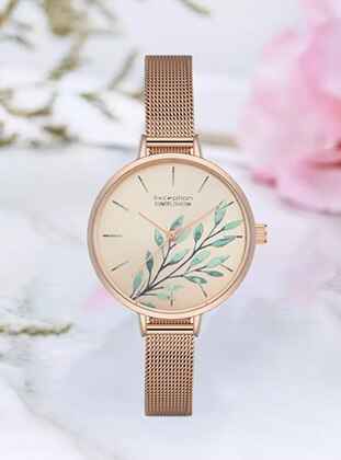 Colorless - Rose - Watches - Exception