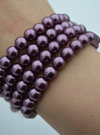 Bracelet de Perles - Rose