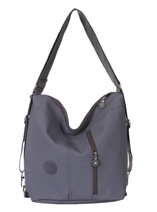 Gray - Gray - Crossbody - Satchel - Backpack - Cross Bag - Starbags.34