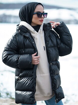 Black - Black - Fully Lined - Puffer Jackets - Minel