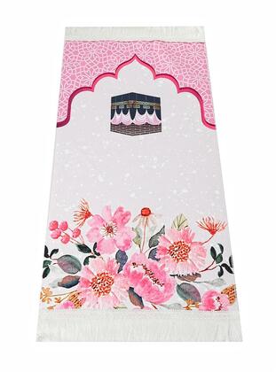 Children's Prayer Rug Pink 82×45 Cm 110 Gr - With A Rosary Tasbih Gift