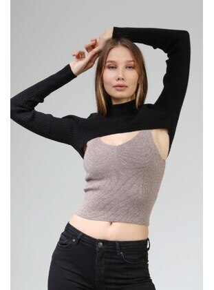 Black - Knit Sweaters - MJORA