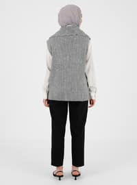 Gray - Unlined - Knit Cardigans